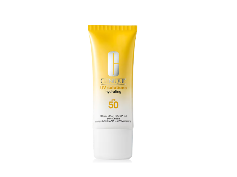 Clinique Uv Solutions Hydrating Sunscreen, SPF 50, Hyaluronic Acid+Antioxidants, 40 mL
