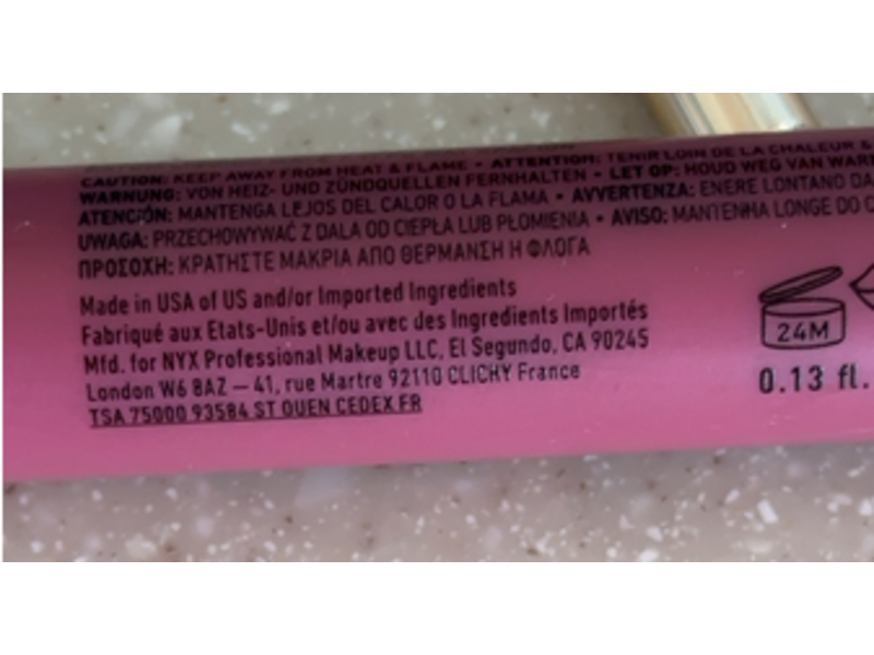 Nyx Professional Lingerie Xxl Matte Liquid Lipstick, Maxx Out, 0.13 fl oz/4 mL