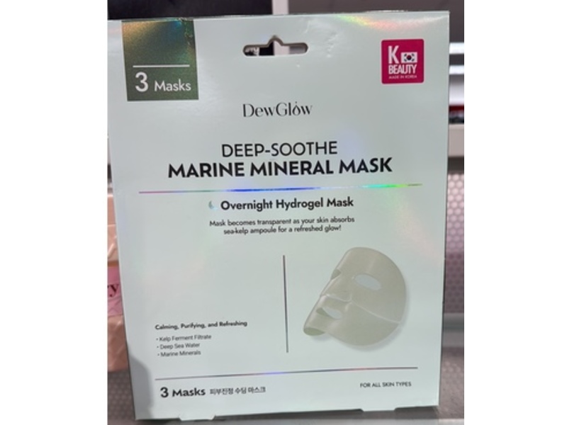 DewGlow Deep-Soothe Marine Mineral Mask, 3 Count