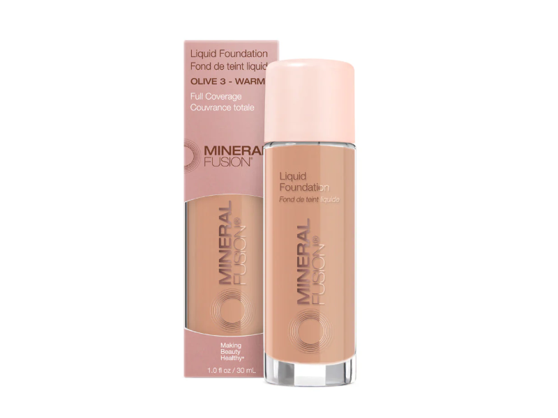 Mineral Fusion Liquid Foundation, Olive 3 Warm, 1 fl oz/30 mL