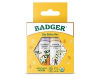 Badger Lip Balm Set,Tangerine, Lavender Orange, Vanilla, Grapefruit - thumbnail 1