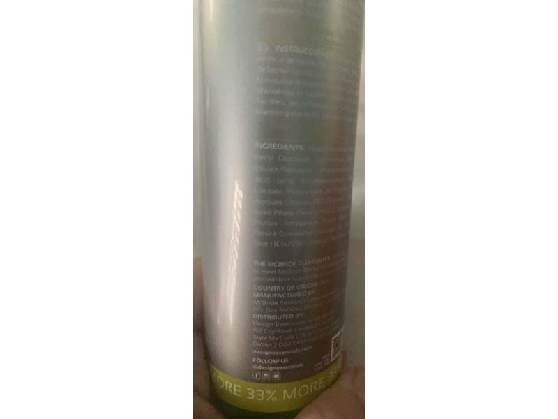 Design Essentials Curl Enhancing Mousse, Almond & Avocado, 10 fl oz/296 mL