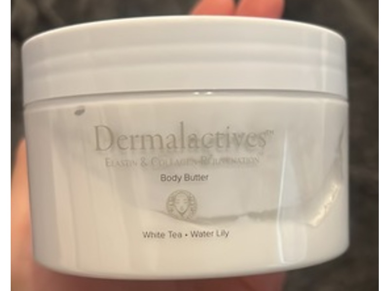 Dermalactives Elastin & Collagen Rejuvenation Body Butter, White Tea & Water Lily, 9.52 oz/250 g