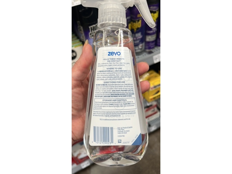 Zevo Insect Killer Trigger Spray, 12 fl oz/354 mL, Pack Of 2