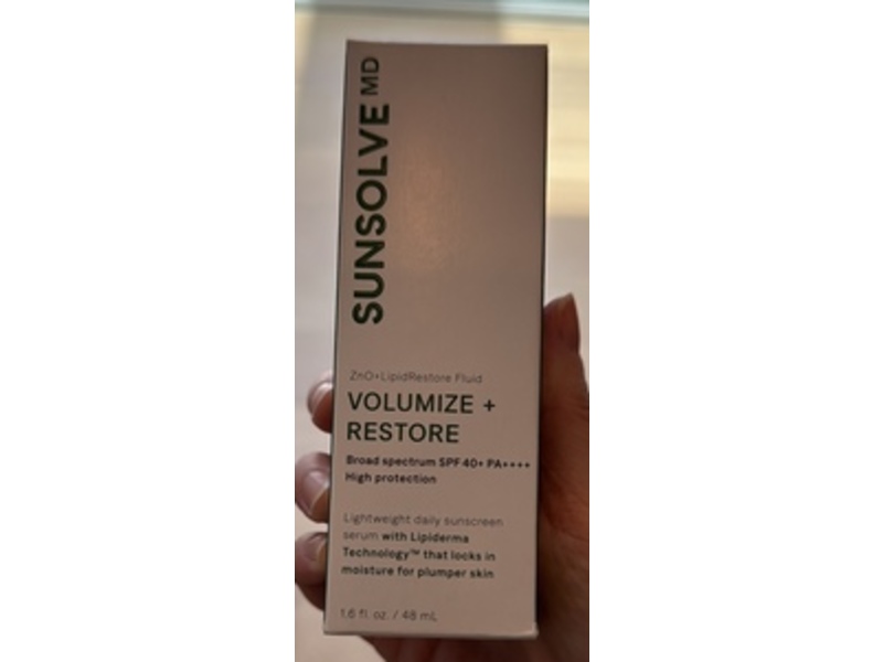 Sunsolve Md Volumize + Restore Sunscreen, SPF 40 + PA++++, 1.6 fl oz/48 mL