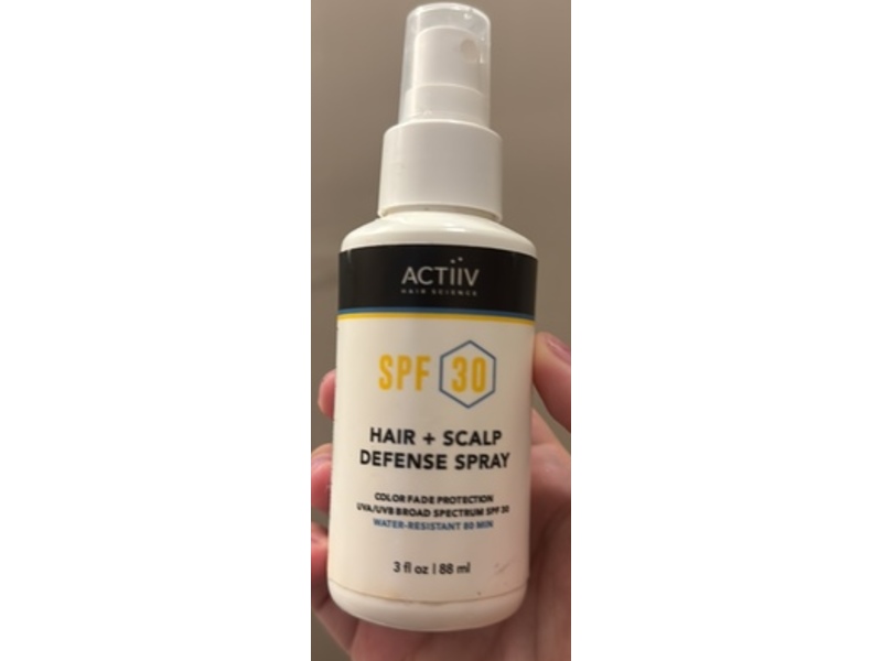 Actiiv Hair + Scalp Defense Spray, SPF 30, 3 fl oz/88 mL