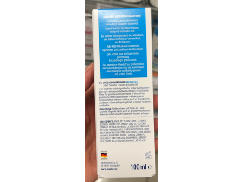 Aveo Med Microbiome Hand Cream, 100 mL