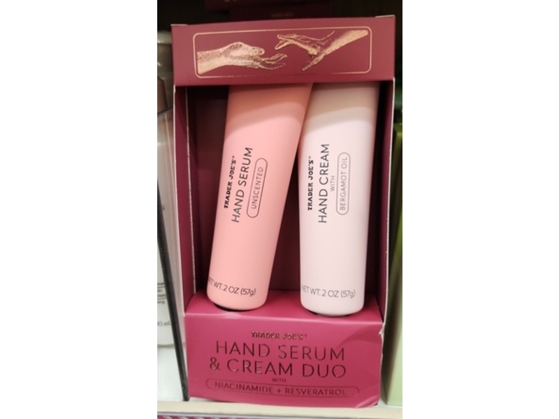 Trader Joe's Hand Serum & Cream Duo, Unscented, Bergamot Oil, 2 oz/57 g