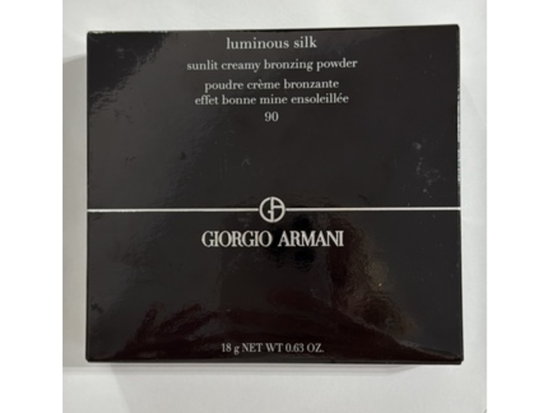 Giorgio Armani Luminous Silk Sunlit Creamy Bronzing Powder, 90 Golden Sunrays, 0.63 oz/18 g