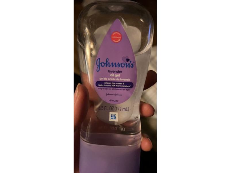 Johnson's Oil Gel, Lavender, 6.5 fl oz/192 mL