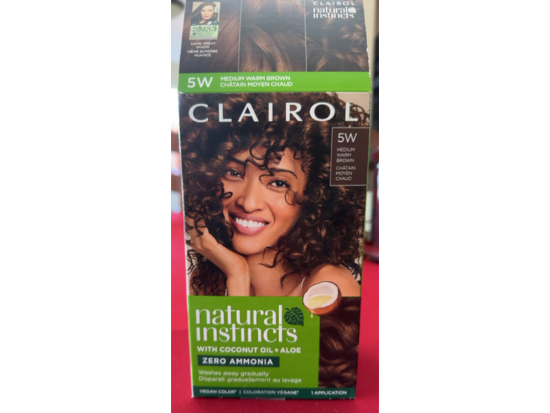 Clairol Natural Instincts, 5W Medium Warm Brown