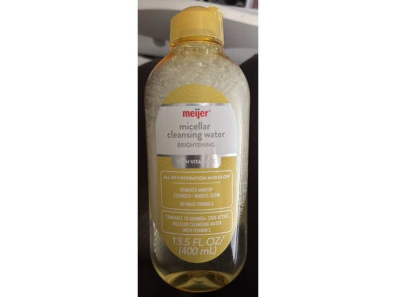 Meijer Micellar Cleansing Water, Vitamin C, 13.5 fl oz/400 mL
