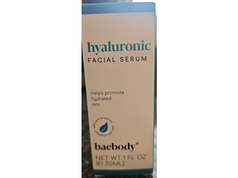Baebody Facial Serum, Hyaluronic Acid, 1 fl oz/30 mL