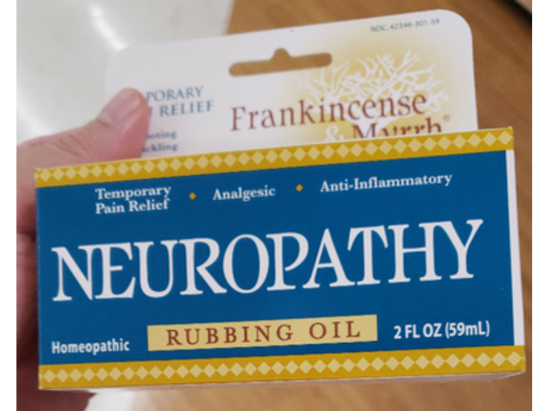 Frankincense & Myrrh Neuropathy Rubbing Oil, 2 fl oz/59 mL, Pack Of 2