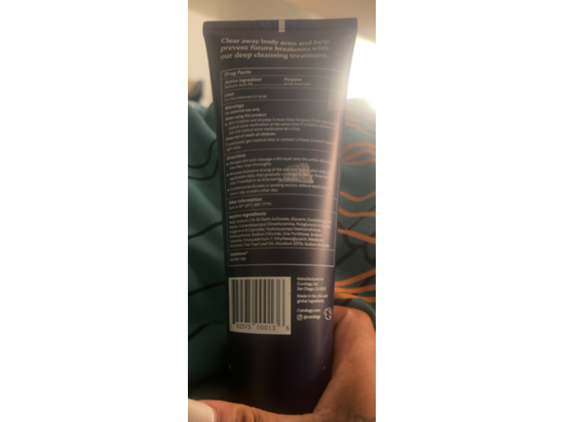 Curology Acne Treatment Body Wash, 2% Salicylic Acid, 9 fl oz/267 mL