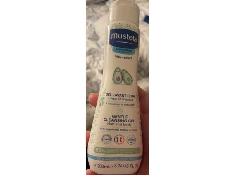 Mustela Gentle Cleansing Gel Hair & Body, 6.76 fl oz/200 mL