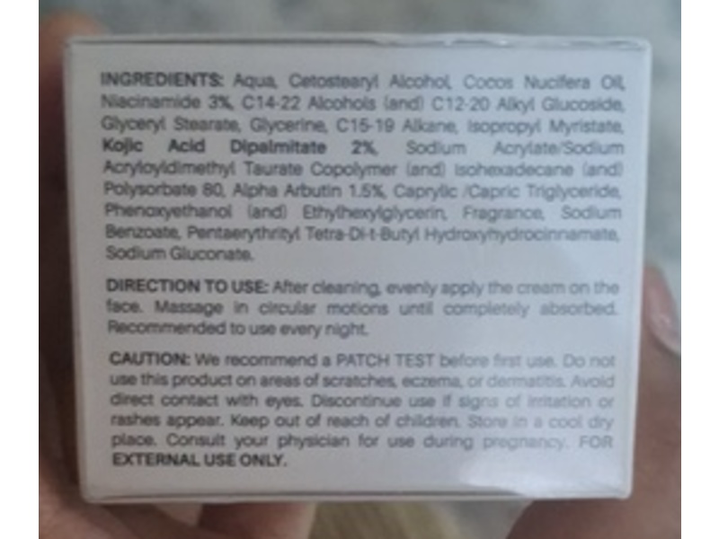 Dermdoc Night Cream, Kojic Acid 2%, 50 g