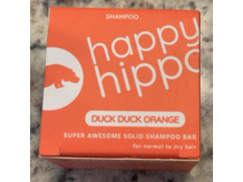 Happy Hippo Shampoo Bar, Duck Duck Orange, 3.17 oz/90 g