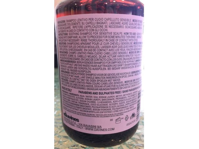 Davines Naturaltech Calming Shampoo, 8.45 fl oz/250 mL