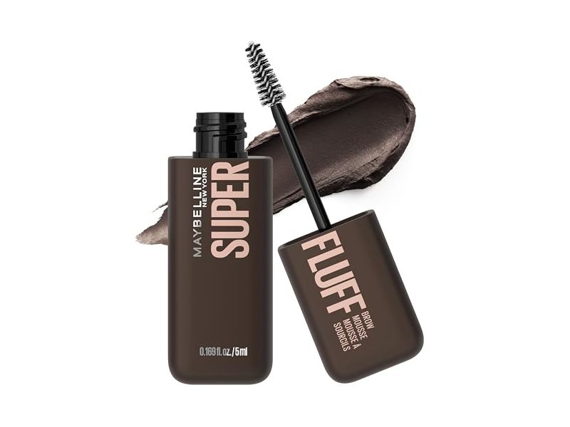 Maybelline New York Superfluff Brow Mousse, Black Brown, 0.169 fl oz/5 mL