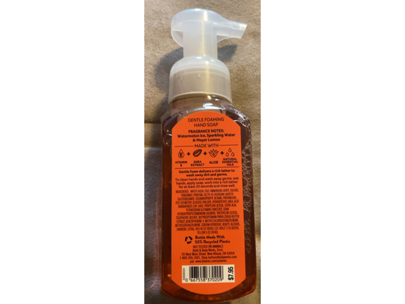 Bath & Body Works Sunny Days Ahead Foaming Hand Soap, Watermelon Lemonade, 8.75 fl oz/259 mL, Pack Of 2