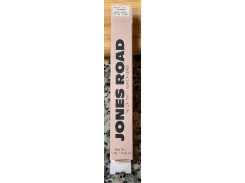 Jones Road The Lip Tint, Mocha Rose Shimmer, 0.06 oz/1.8 g