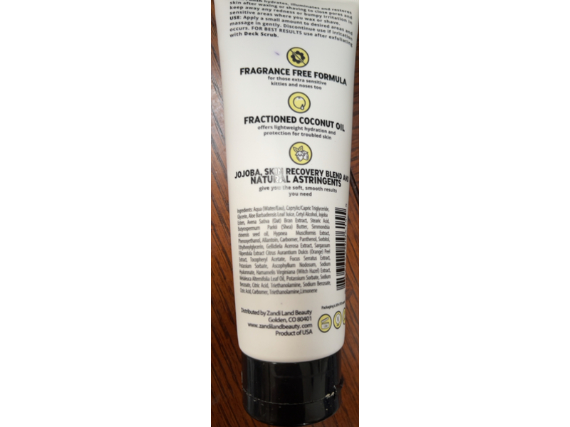 Zandi Land Pure Deck Polish Hydrating Bikini Balm, 4 fl oz/118 mL