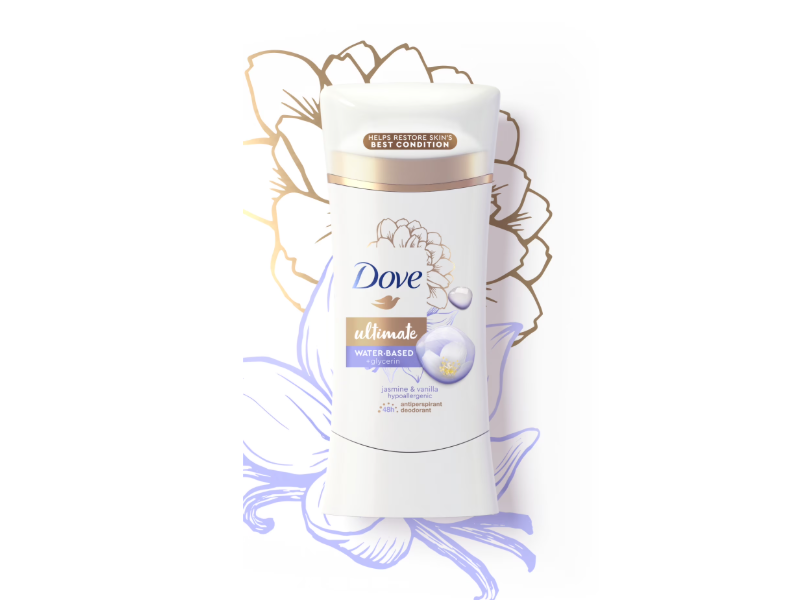 Dove Ultimate 48h Antiperspirant Deodorant, Jasmine & Vanilla, 2.6 oz/74 g