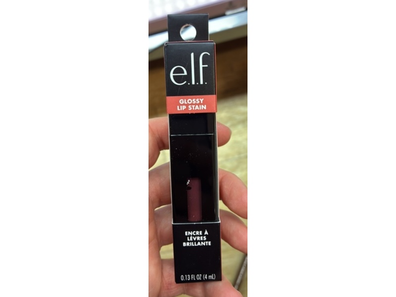 e.l.f. Glossy Lip Stain, Rose Rizzin' Dusty, 0.13 fl oz/4 mL