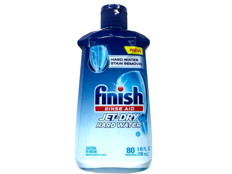 Finish Jet-Dry Hardwater Rinse Aid, 8.45 fl oz/250 mL, 80 Wash