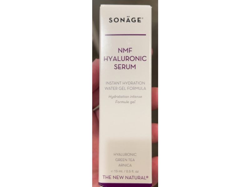 Sonage Nmf Hyaluronic Serum, Hyaluronic, Green Tea, Arnica, 0.5 fl oz/15 ml