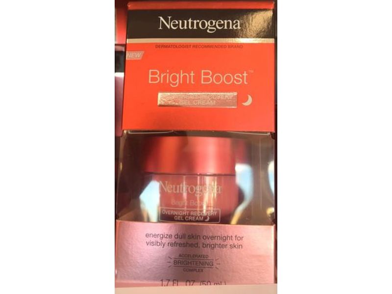 Neutrogena Bright Boost Overnight Recovery Gel Cream, 1.7 oz/50 mL