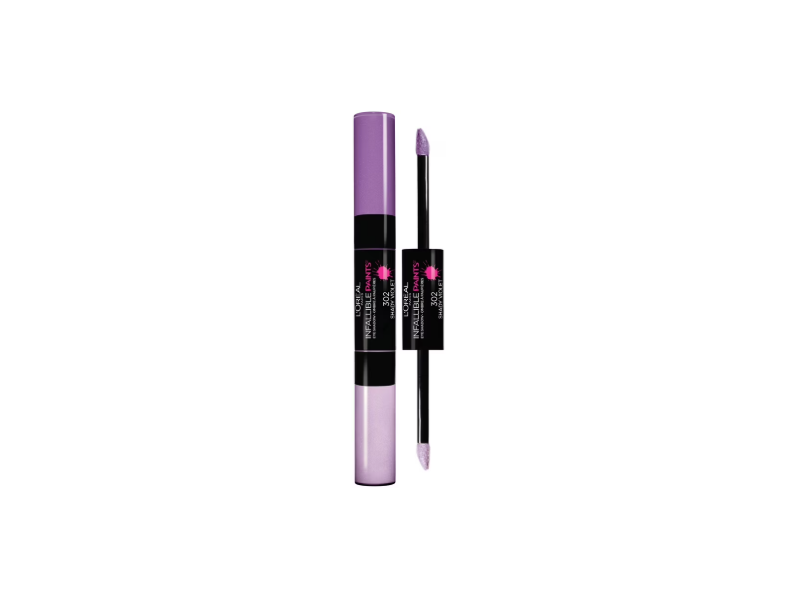 L'Oreal Paris Infallible Paints Eye Shadow, 302 Shady Violet, 0.25 fl oz/7.4 mL