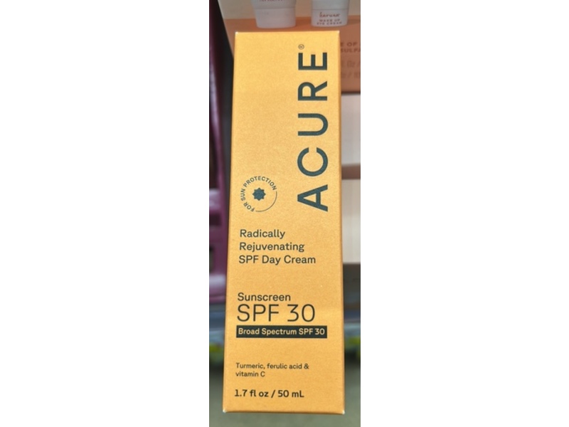 Acure Radically Rejuvenating Day Sunscreen, SPF 30, 1.7 fl oz/50 mL
