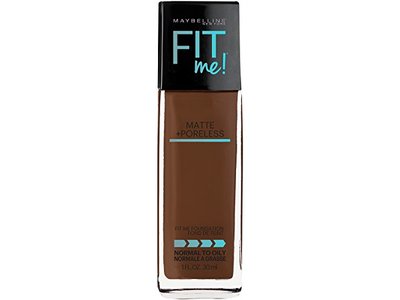 Maybelline New York Fit Me Matte + Poreless Foundation, 368 Deep Golden, 1 fl oz/30 mL