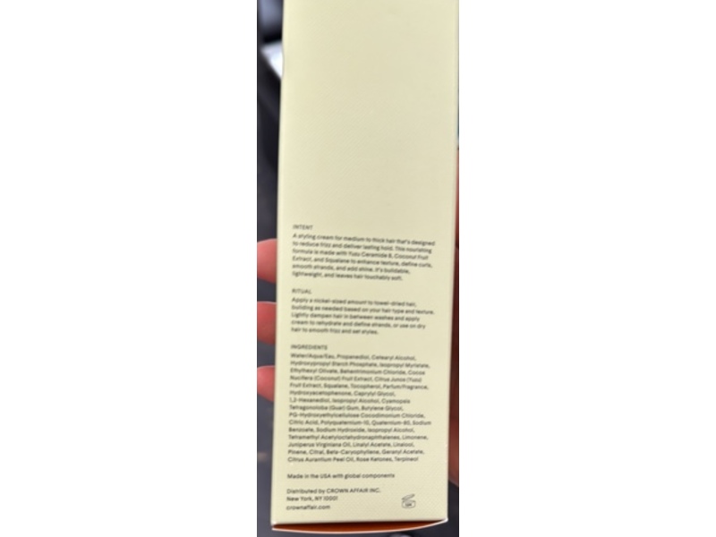 Crown Affair The Smoothing Air Dry Cream, 6 fl oz/177 mL