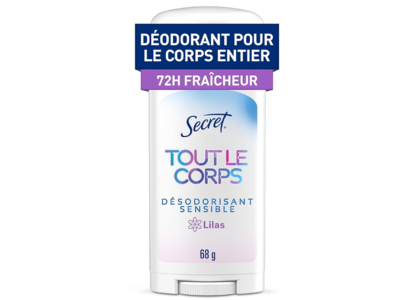 Secret Whole Body Toutle Corps Deodorant, Lilac, 68 g