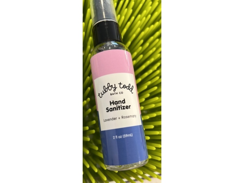 Tubby Todd Bath Co Hand Sanitizer, Lavender + Rosemary, 2 fl oz/59 mL