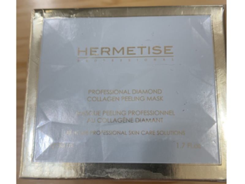 Hermetise Professional Peeling Mask, Diamond Collagen, 1.7 fl oz/50 mL
