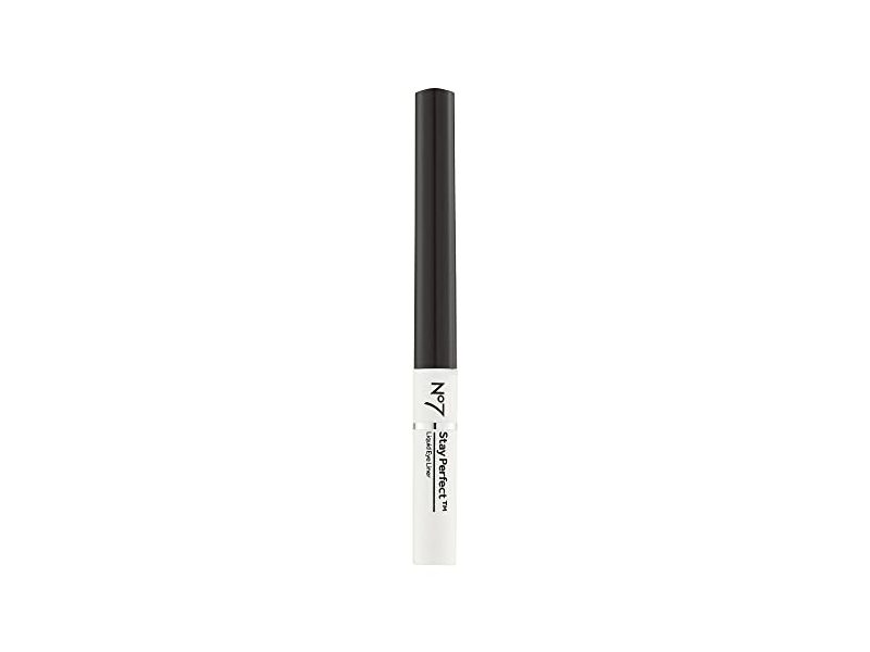 No7 Stay Perfect Liquid Eyeliner, Black, 0.05 oz/1.7 mL