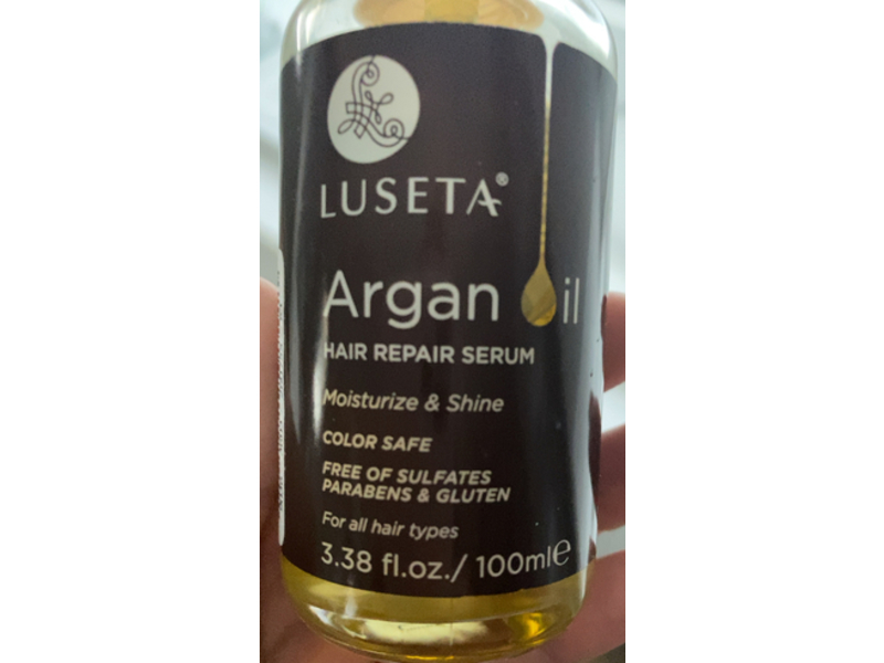 Luseta Hair Repair Serum, Argan Oil, 3.38 fl oz/100 mL