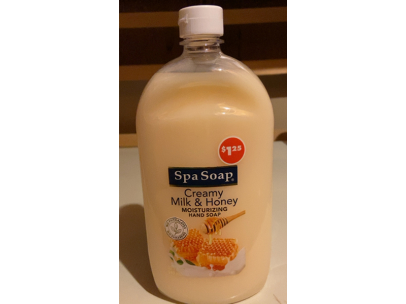 Spa Soap Creamy Moisturizing Hand Soap, Milk & Honey, 32 fl oz/946 mL, Pack Of 3