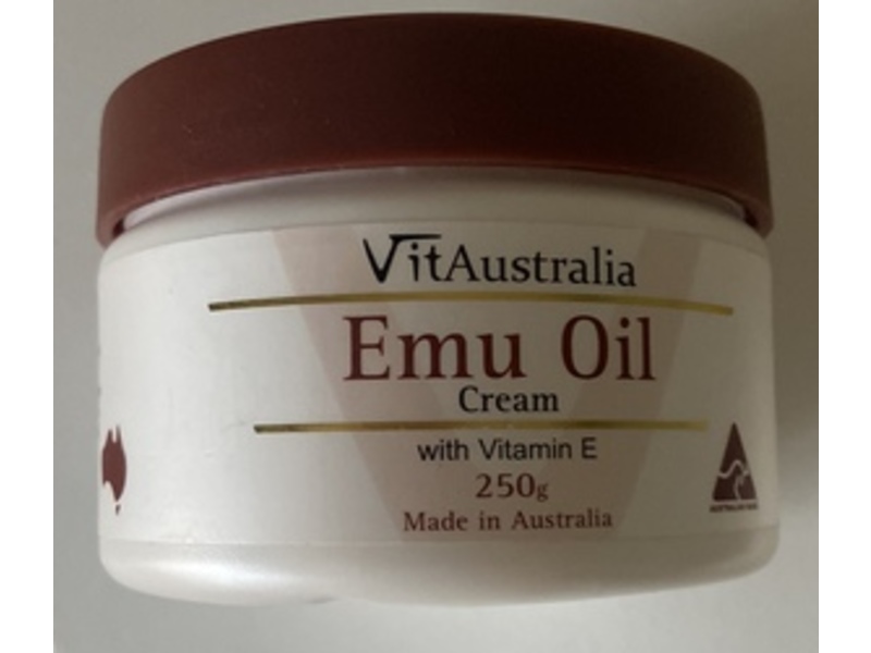 Vitaustralia Emu Oil Cream, Vitamin E, 250 g