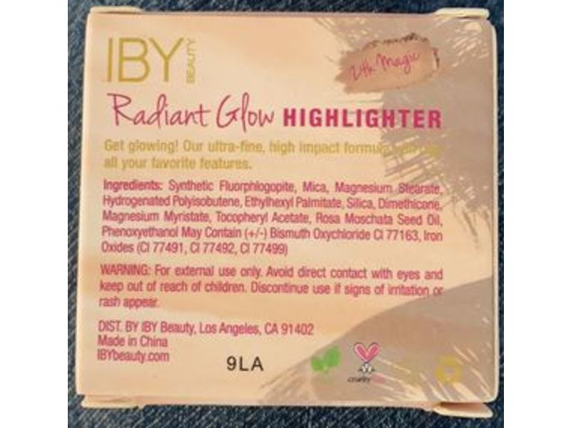 IBY Beauty Radiant Glow Highlighter, 24K Magic, 0.05 oz/1.5 g