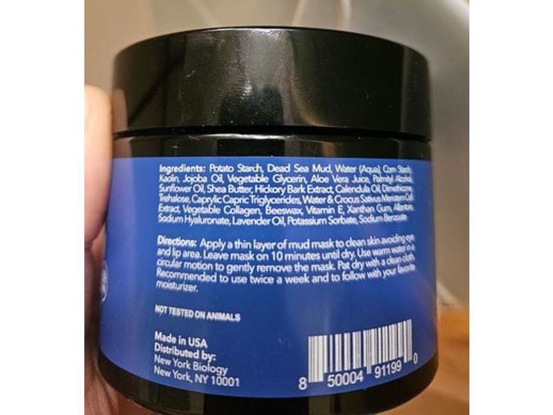 New York Biology Dead Sea Mud Mask, Stem Cell and Collagen, 4 oz/113 g