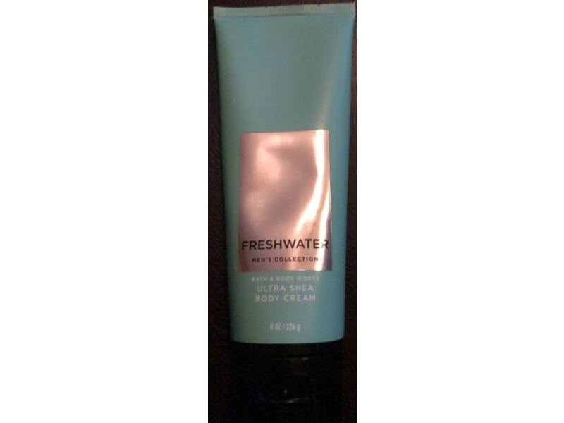 Bath & Body Works Men's Collection Ultra Shea Body Cream, Freshwater, 8 oz/226 g