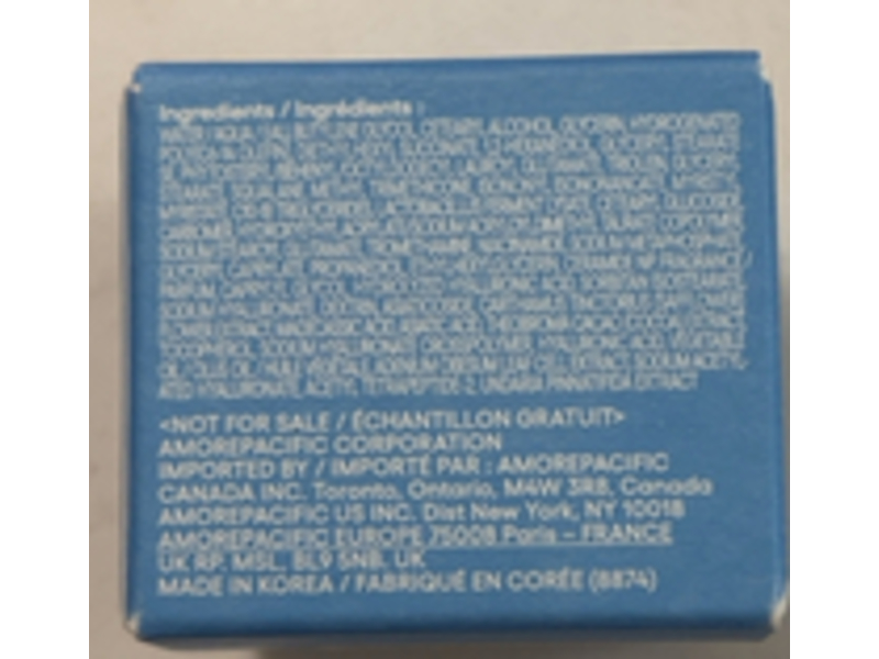 Laneige Water Bank Blue Hyaluronic Cream Moisturizer, 0.33 fl oz/10 mL