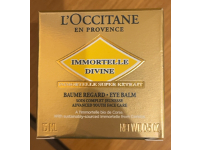L'Occitane en Provence Immortelle Divine Eye Balm, 0.5 oz/15 mL