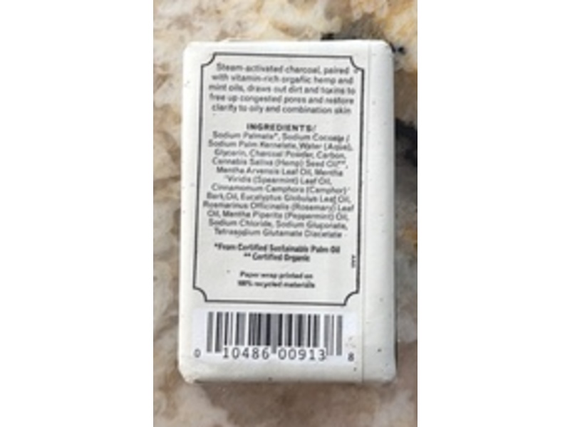 The Grandpa Soap Company Bar Soap, Charcoal, 1.35 oz/38 g