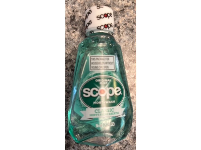 Scope Mouthwash, Original Mint, 1,2 fl oz/36 mL